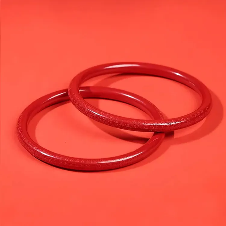 Yutang Reconstructed Cinnabar Bangles Women's-3