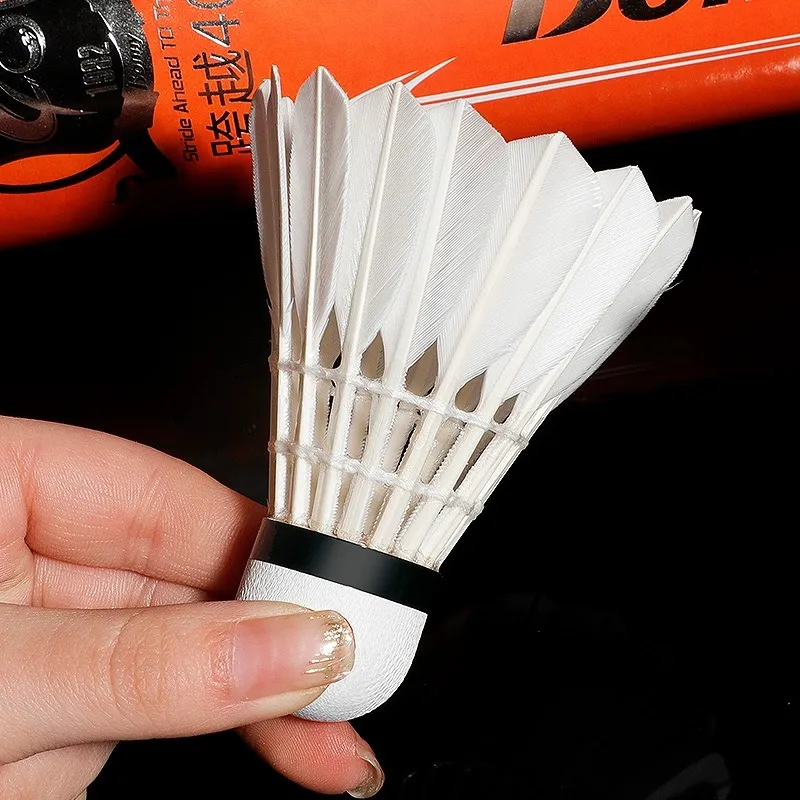 BONNY R2 Goose Feather Shuttlecock 12 Pack Goose Feather All Round Goose Feather Shuttlecocks-6