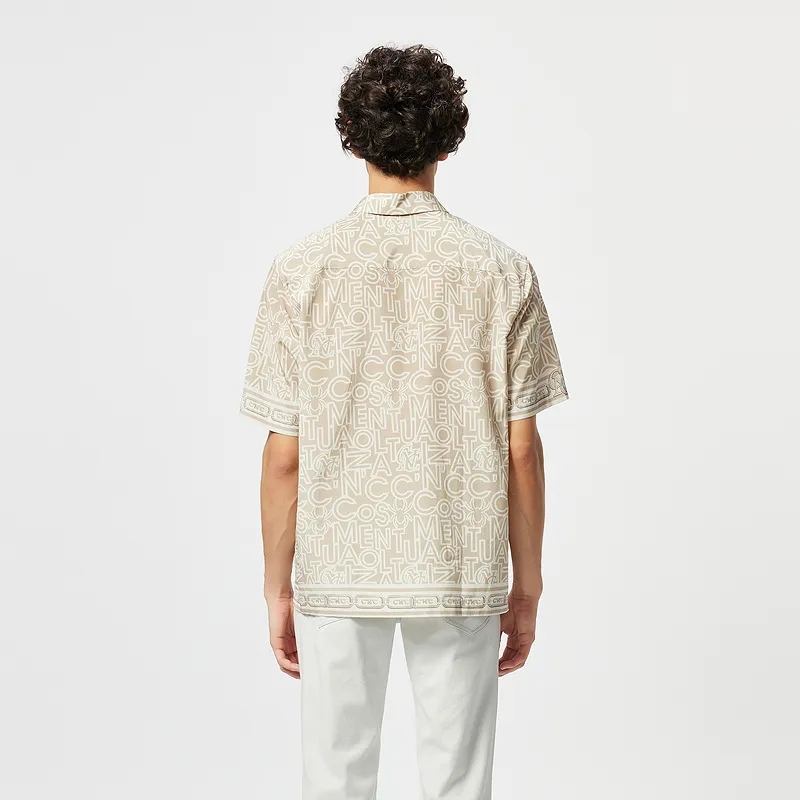 C'N'C Trend Series Shirt Unisex Brown With Print-5
