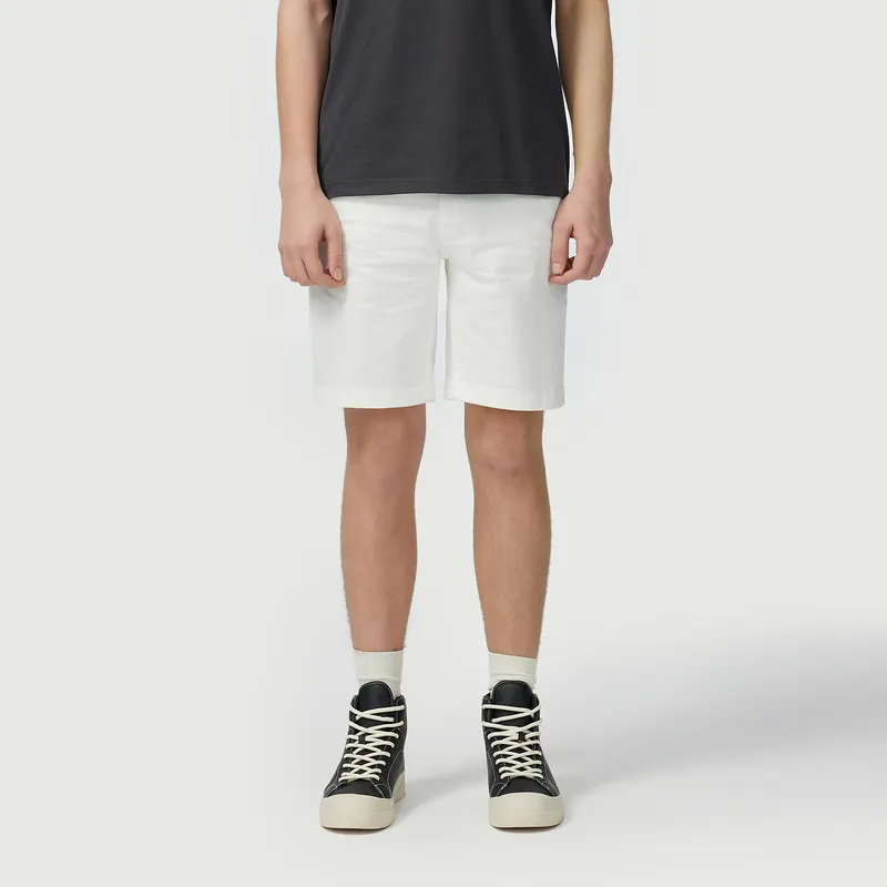 C'N'C Trend Series Denim Shorts Men's White-2