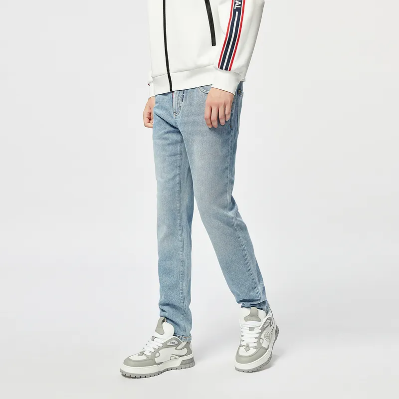 C'N'C Rhythm Party Series Jeans Men's Light Blue-4