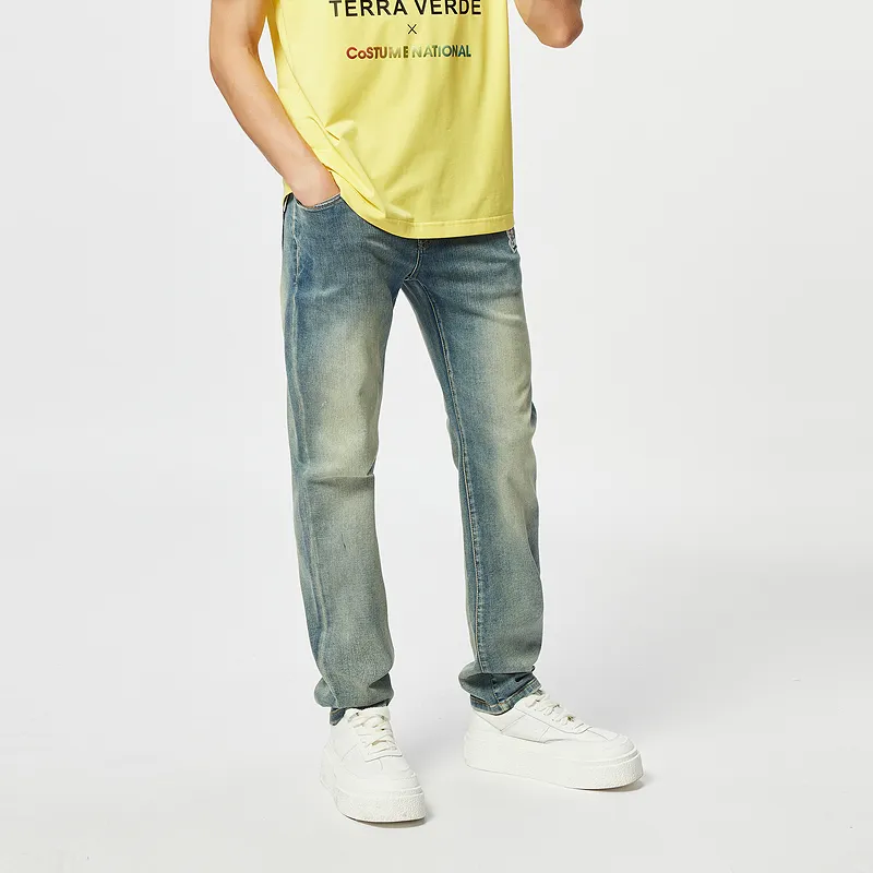 C'N'C Rhythm Party Series Jeans Men's Denim Blue-4