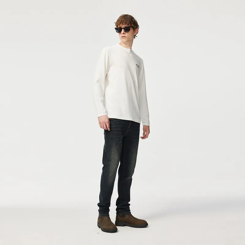 C'N'C Rhythm Party Series Fall And Winter Jeans Men's Denim Blue-7