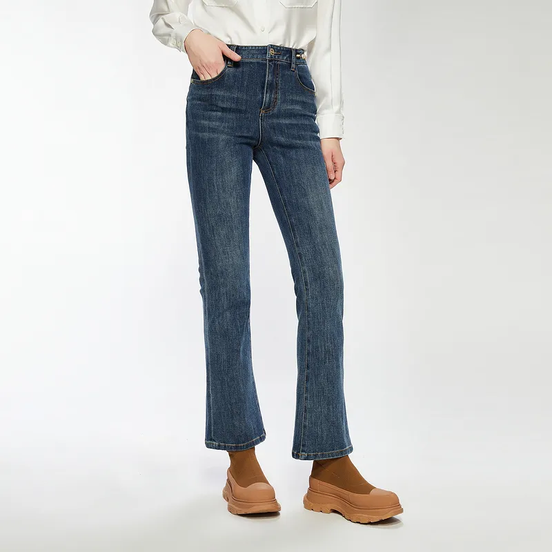 C'N'C Fall And Winter Washable Jeans Women's-2