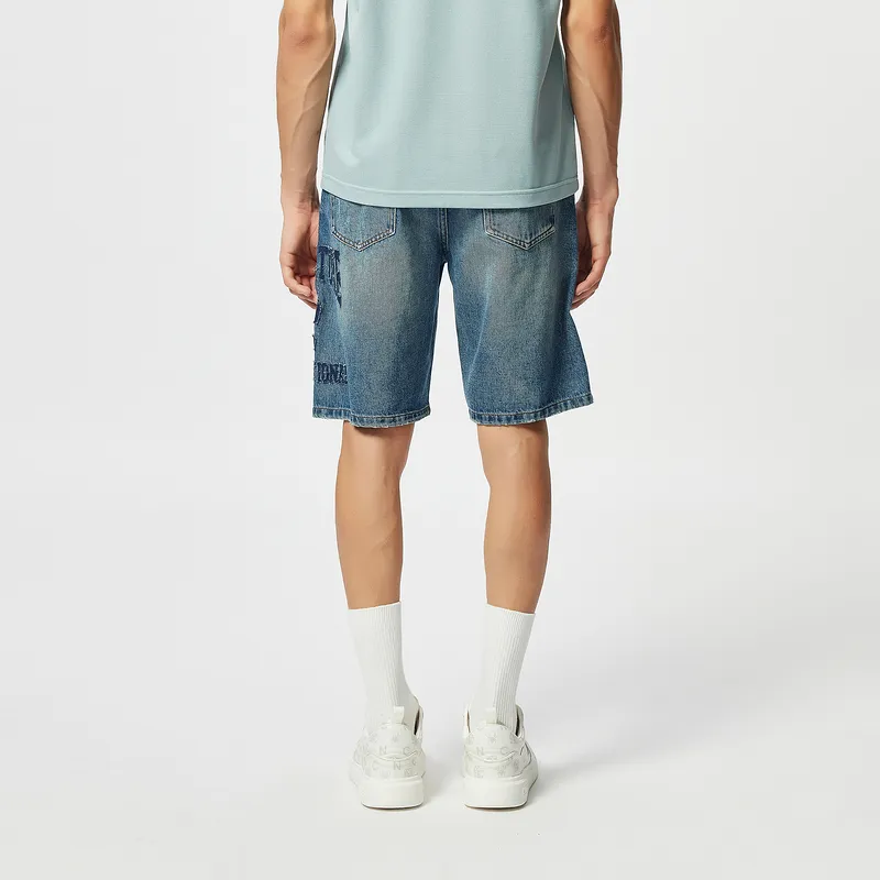 C'N'C Trend Series Denim Shorts Men's Denim Blue-5