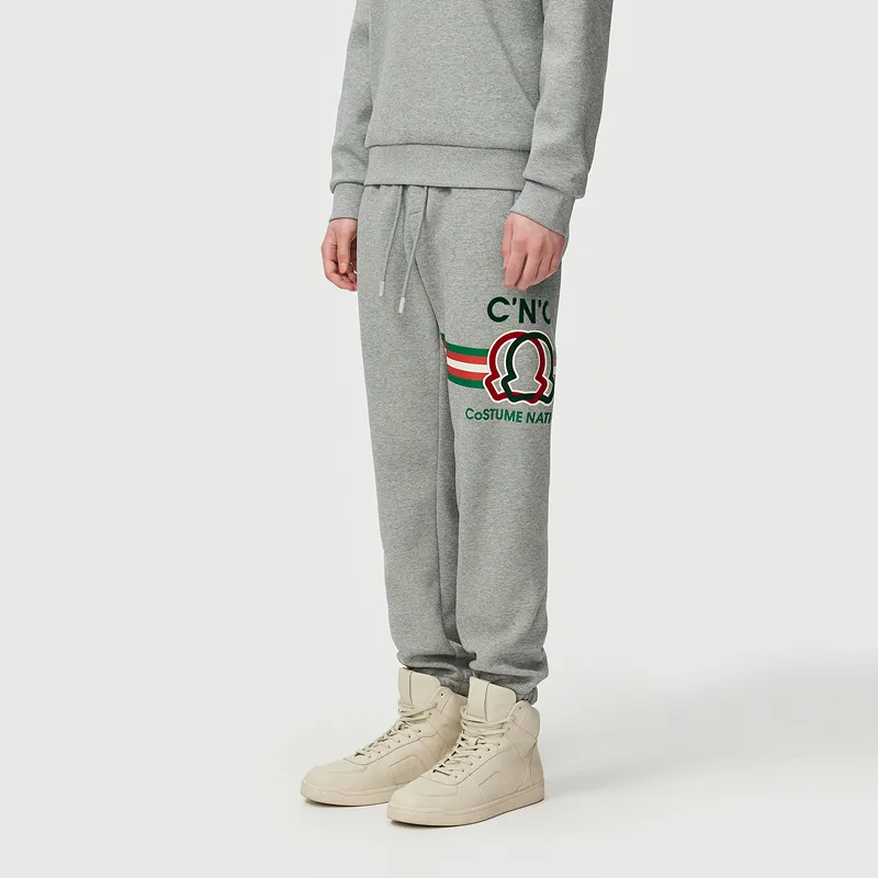 C'N'C Rhythm Party Series Casual Pants Men's Light Gray-3