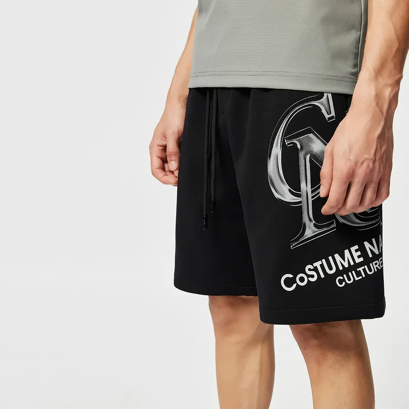 C'N'C Rhythm Party Series Casual Shorts Men's Black-6
