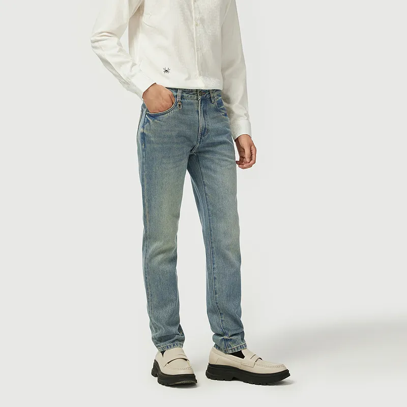 C'N'C New Order & Classics Series Fall Winter Washable Jeans Men-4