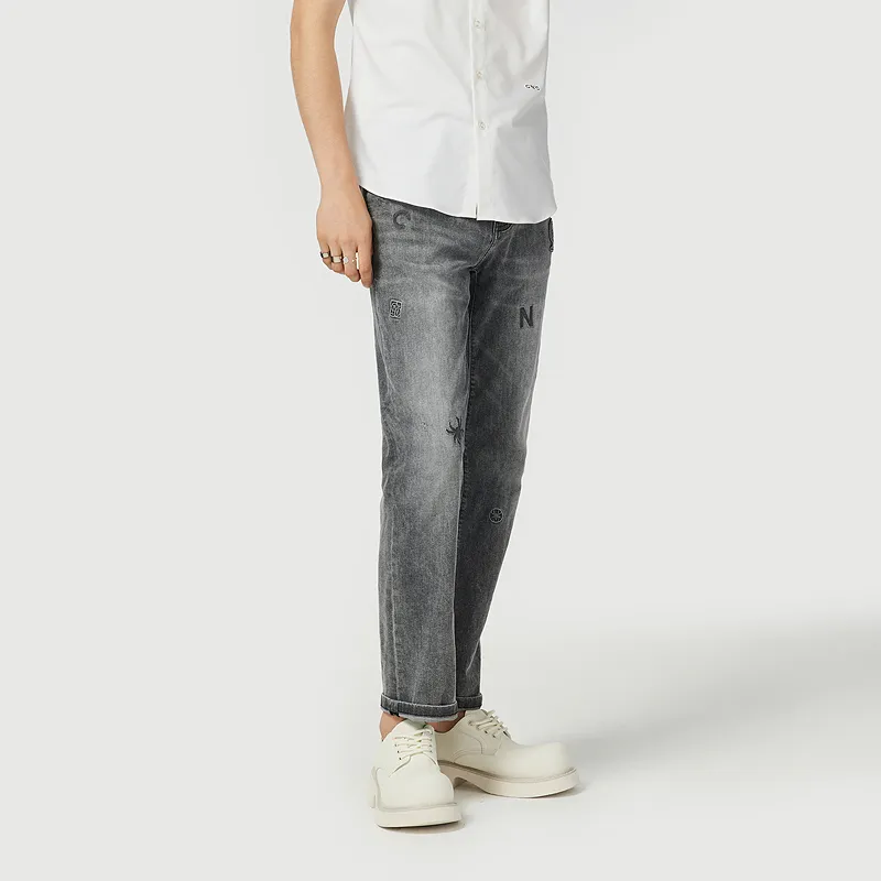 C'N'C New Order & Classics Series Jeans Men's Light Gray-4