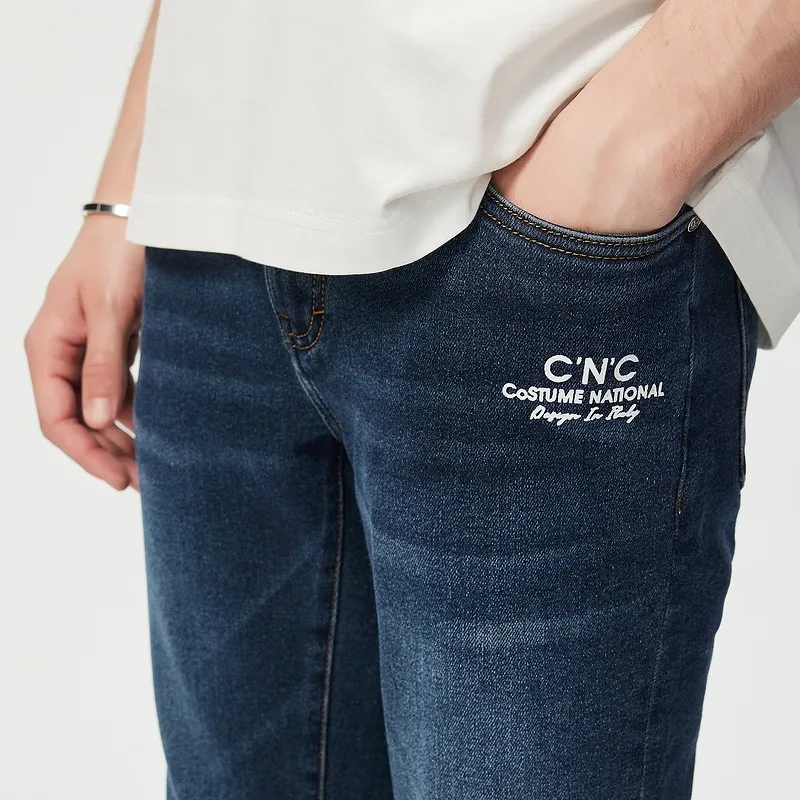 C'N'C Rhythm Party Series Fall And Winter Washable Jeans Men-13