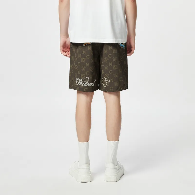 C'N'C Trend Series Casual Shorts Men's Brown With Print-5