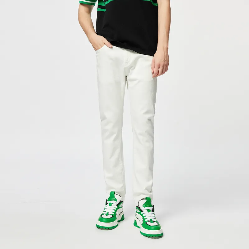 C'N'C Rhythm Party Series Jeans Men White-3