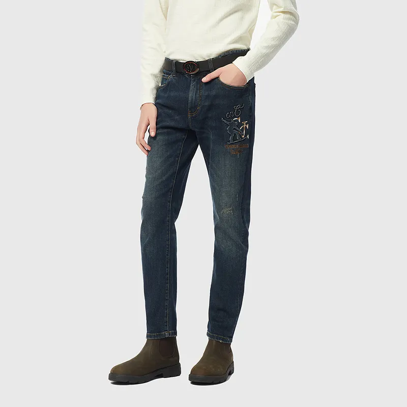 C'N'C Far Mountain Outdoor Series Fall And Winter Jeans Men's-12