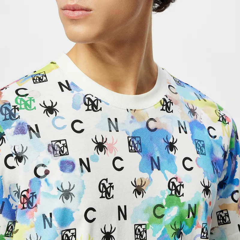 C'N'C New Order & Classics Series T Shirt Men's White Pattern-5