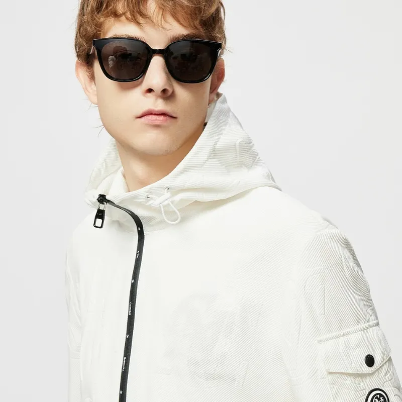 C'N'C Smudge & Distortion Series Jackets Men White-4