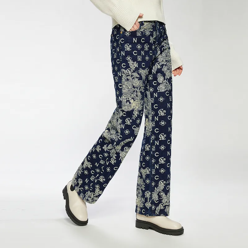 C'N'C Fall And Winter Washable Jeans Women's-4
