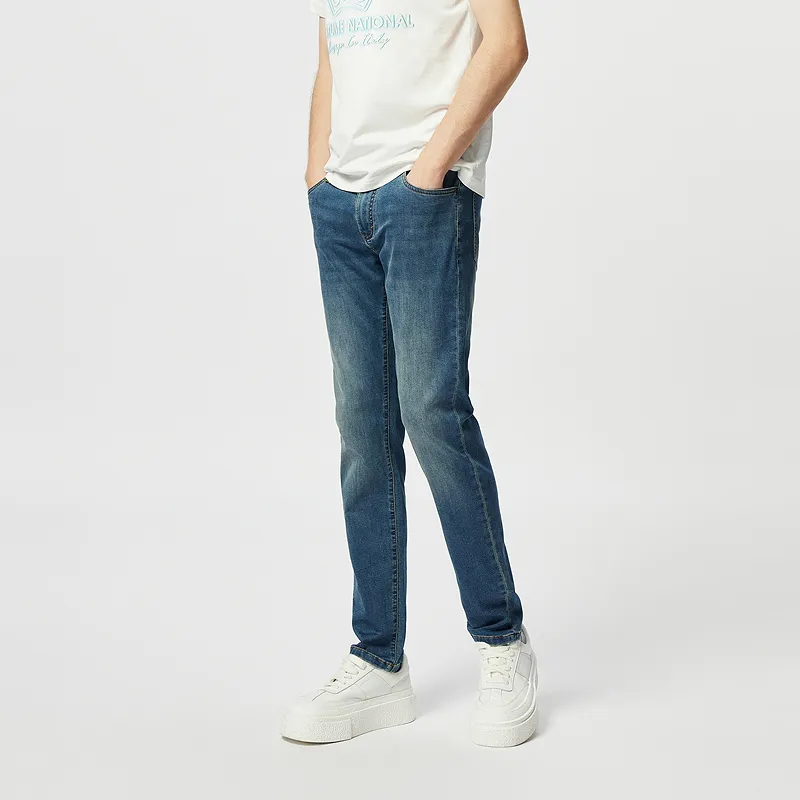 C'N'C Rhythm Party Series Jeans Men's Denim Blue-6