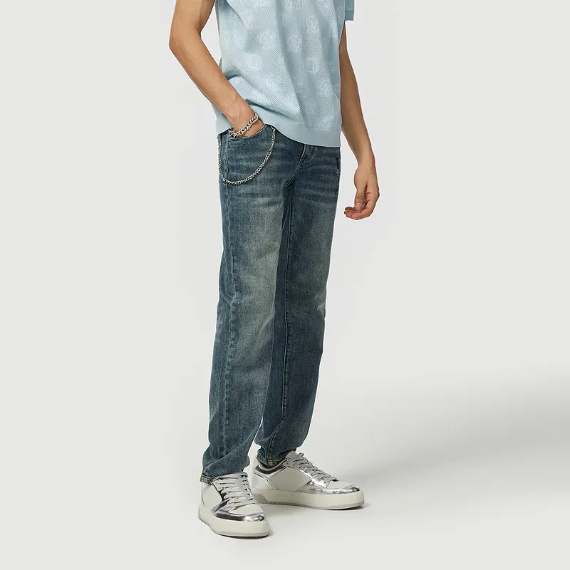 C'N'C Trend Series Jeans Men Denim Blue-4