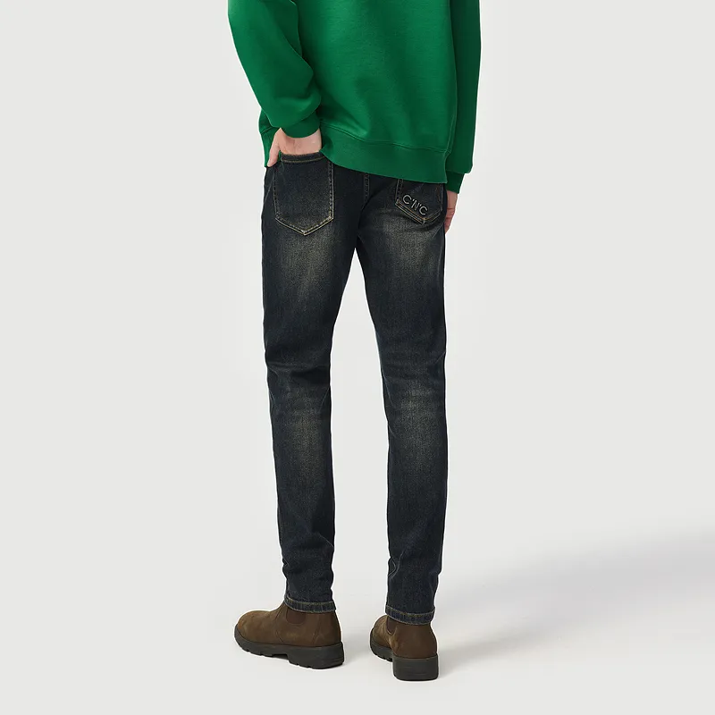 C'N'C Rhythm Party Series Fall And Winter Jeans Men's Denim Blue-12