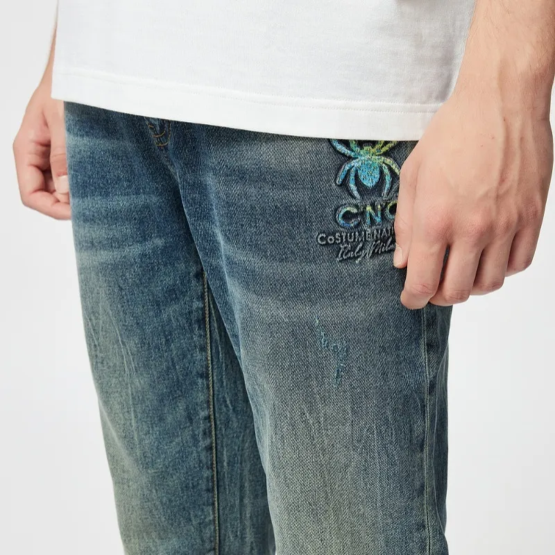 C'N'C Rhythm Party Series Jeans Men's Denim Blue-6