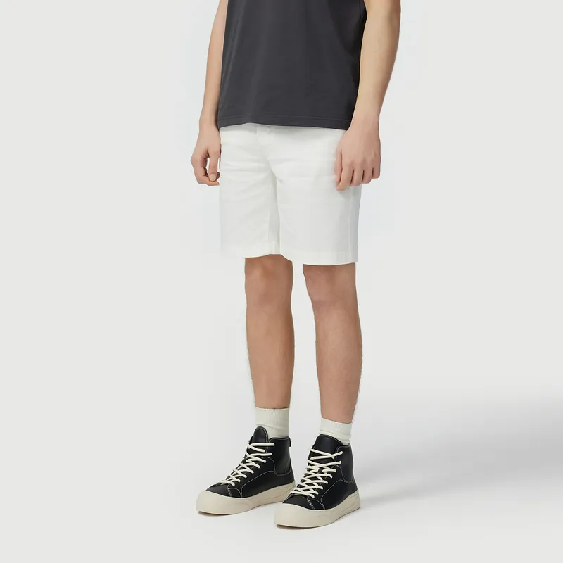 C'N'C Trend Series Denim Shorts Men's White-3