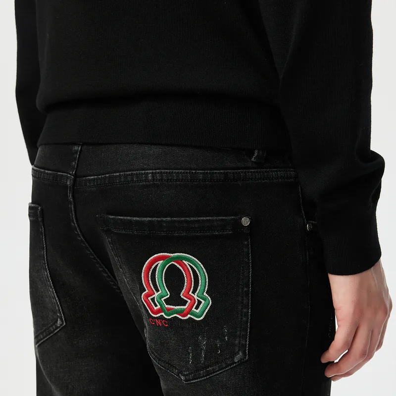 C'N'C Rhythm Party Series Jeans Men's Black-6
