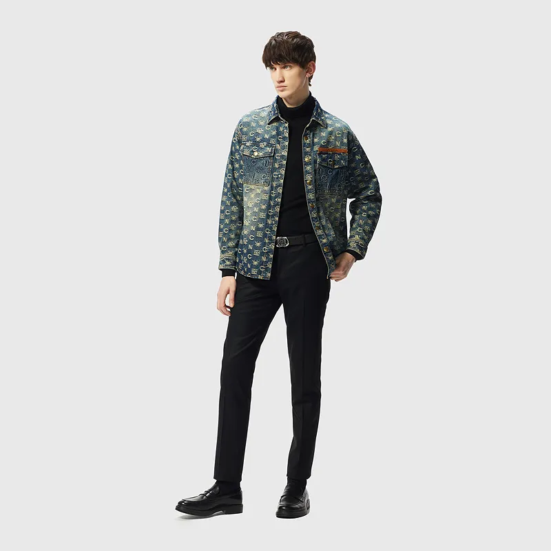 C'N'C Trend Series Fall Winter Denim Jacket Men's-6