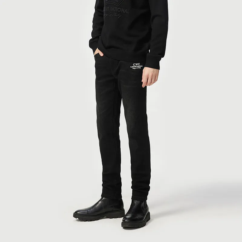 C'N'C Rhythm Party Series Fall And Winter Washable Jeans Men-3