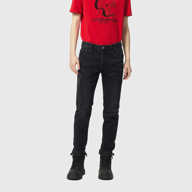 C'N'C Jeans Men Black Gray-2