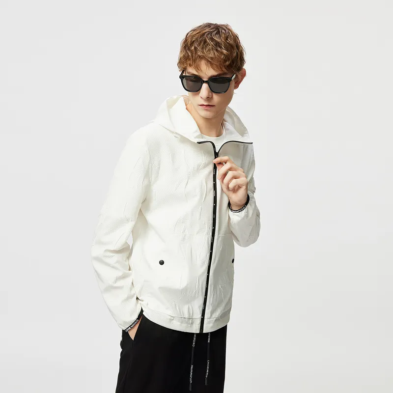 C'N'C Smudge & Distortion Series Jackets Men White-3