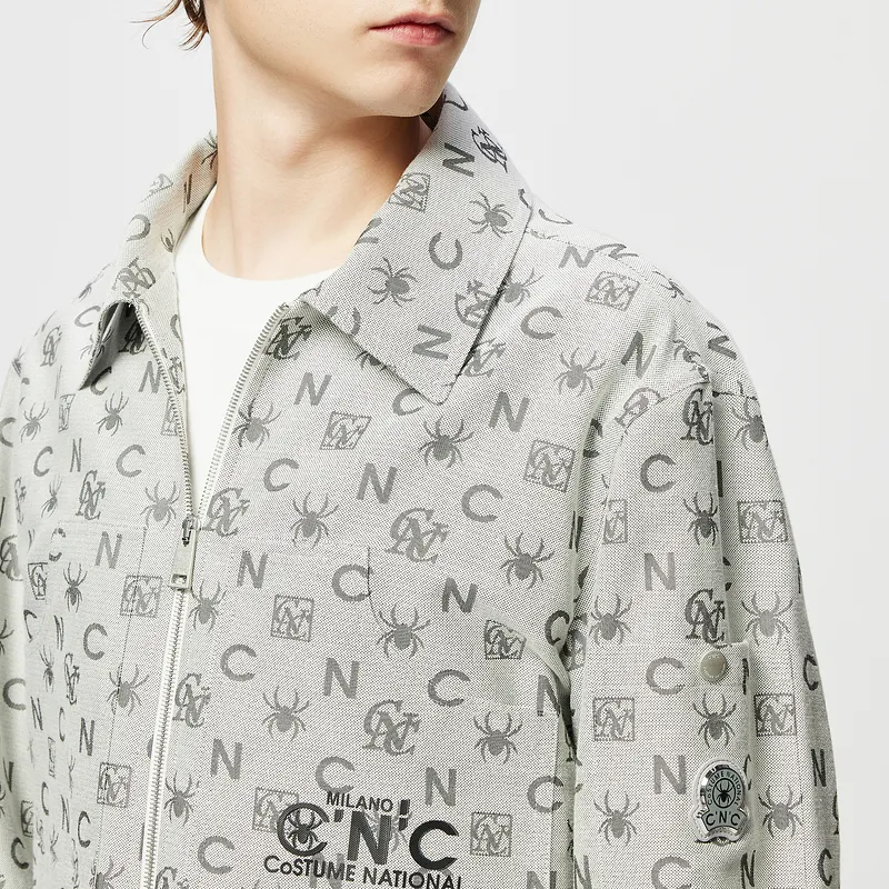 C'N'C New Order & Classics Series Jacket Men's White Pattern-3