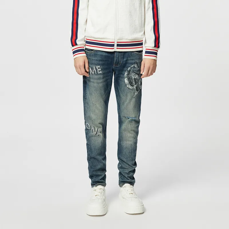 C'N'C Trend Series Jeans Men's Denim Blue-2