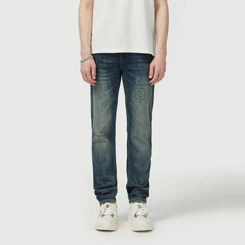 C'N'C New Order & Classics Series Jeans Men's Denim Blue-2