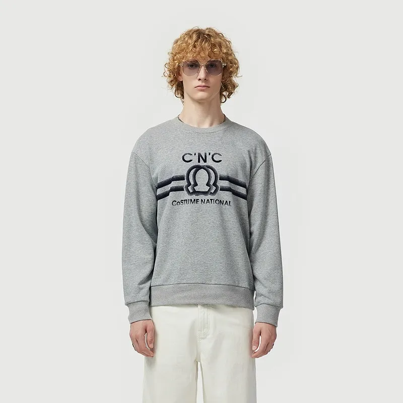 C'N'C Rhythm Party Series Sweatshirt Unisex Light Gray-2