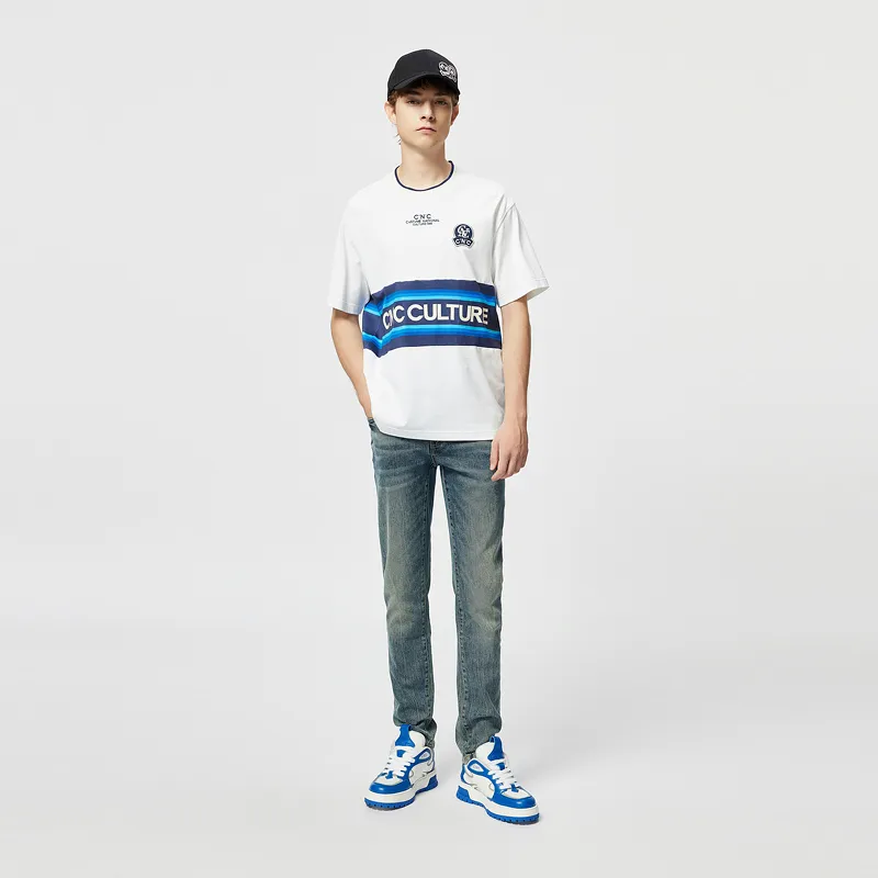 C'N'C Rhythm Party Series Jeans Men's Denim Blue-7