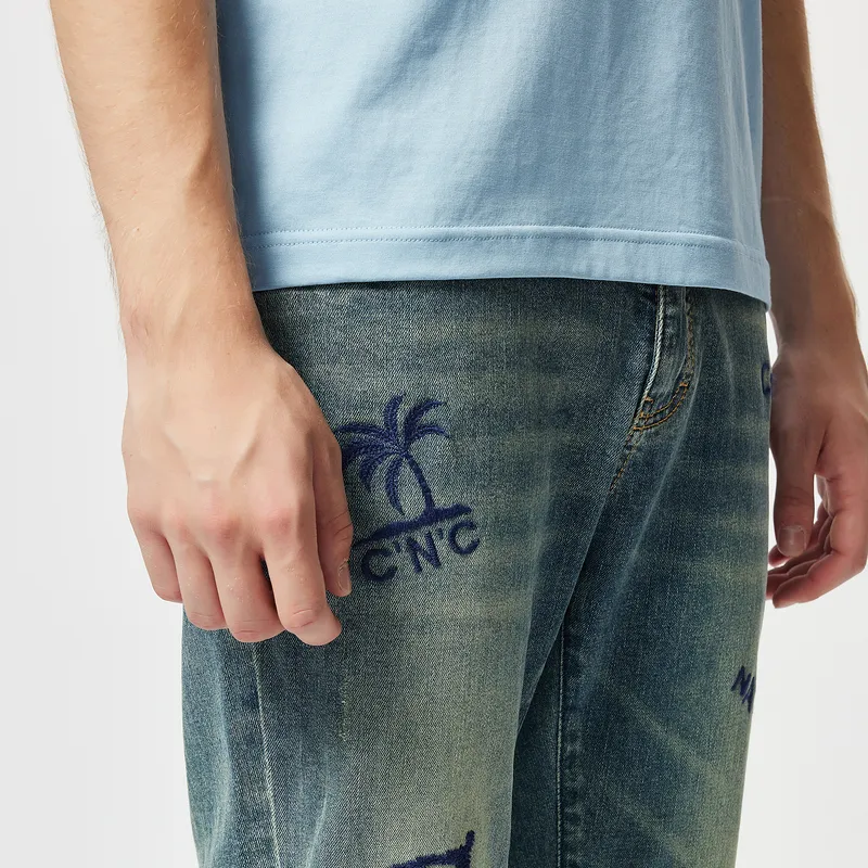 C'N'C Trend Series Jeans Men's Denim Blue-6