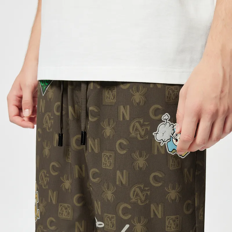 C'N'C Trend Series Casual Shorts Men's Brown With Print-6