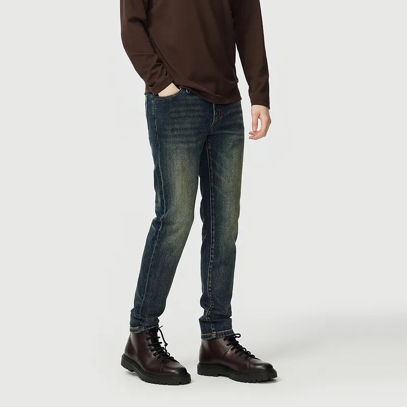C'N'C New Order & Classics Series Jeans Men's Denim Blue-3