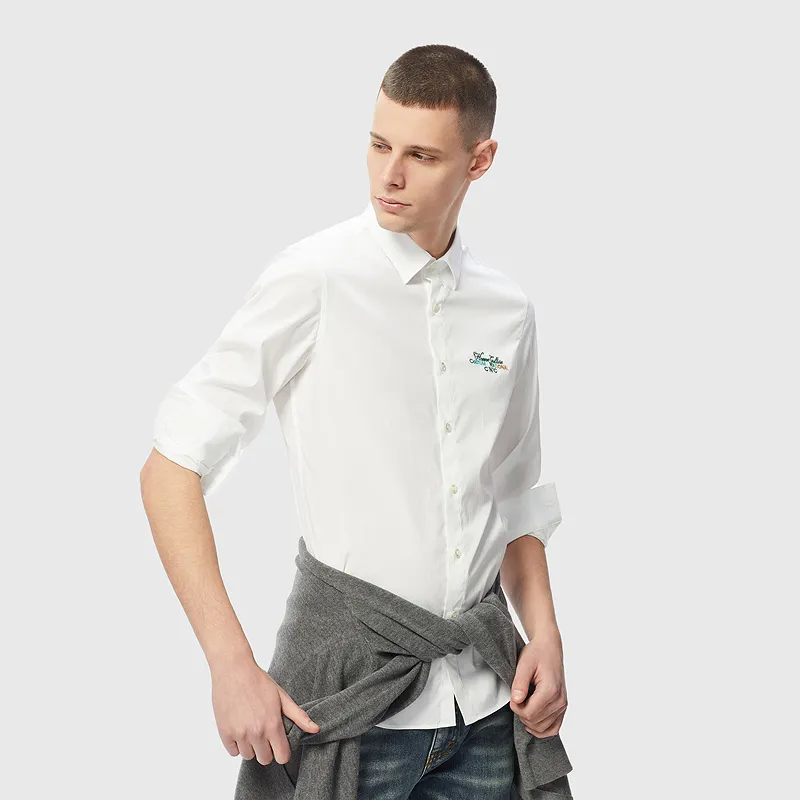 C'N'C New Order & Classics Series Fall Winter Long Sleeved Shirt Men's White-4