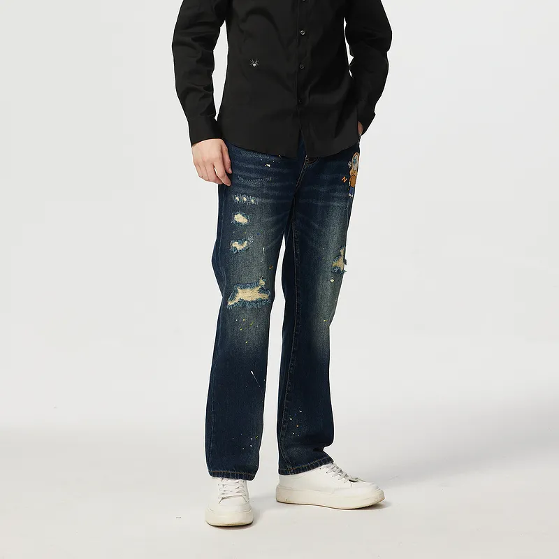 C'N'C Trend Series Fall And Winter Jeans Men's-4
