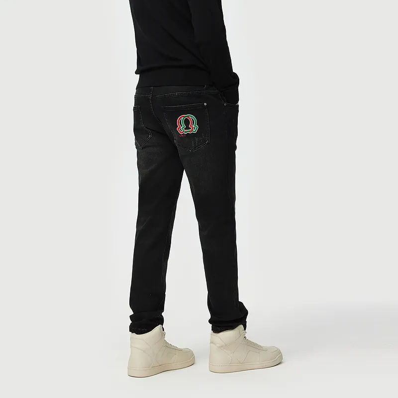 C'N'C Rhythm Party Series Jeans Men's Black-5