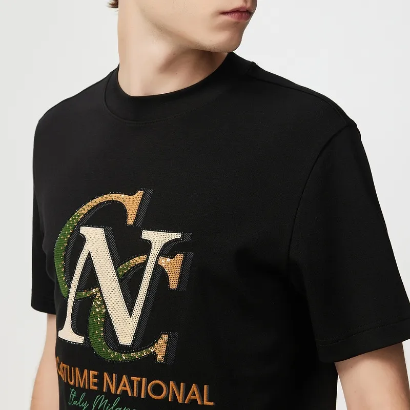C'N'C Rhythm Party Series Fall And Winter Short Sleeved T Shirts Men's-4