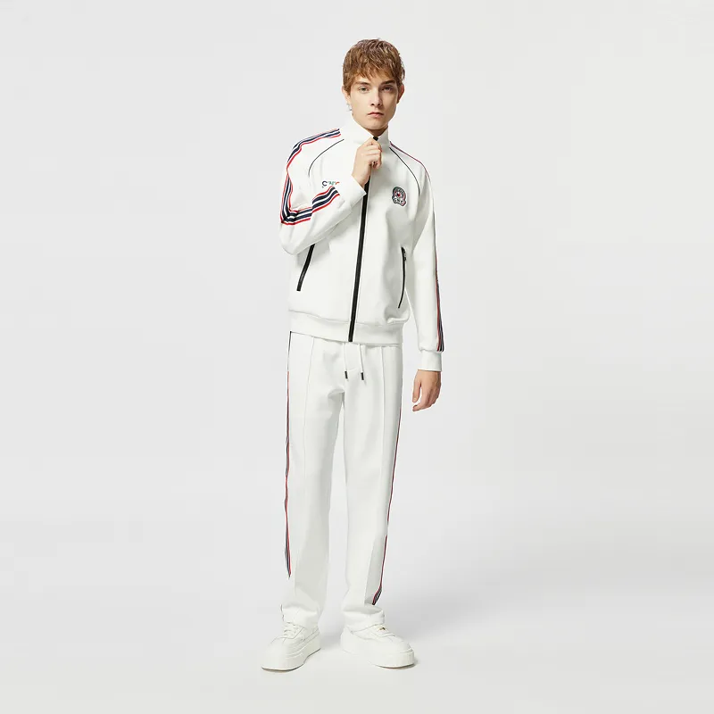 C'N'C Rhythm Party Series Casual Pants Men's White-7