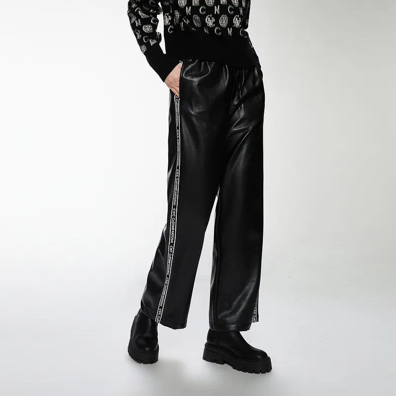 C'N'C Fall And Winter Leather Pants Women's-4