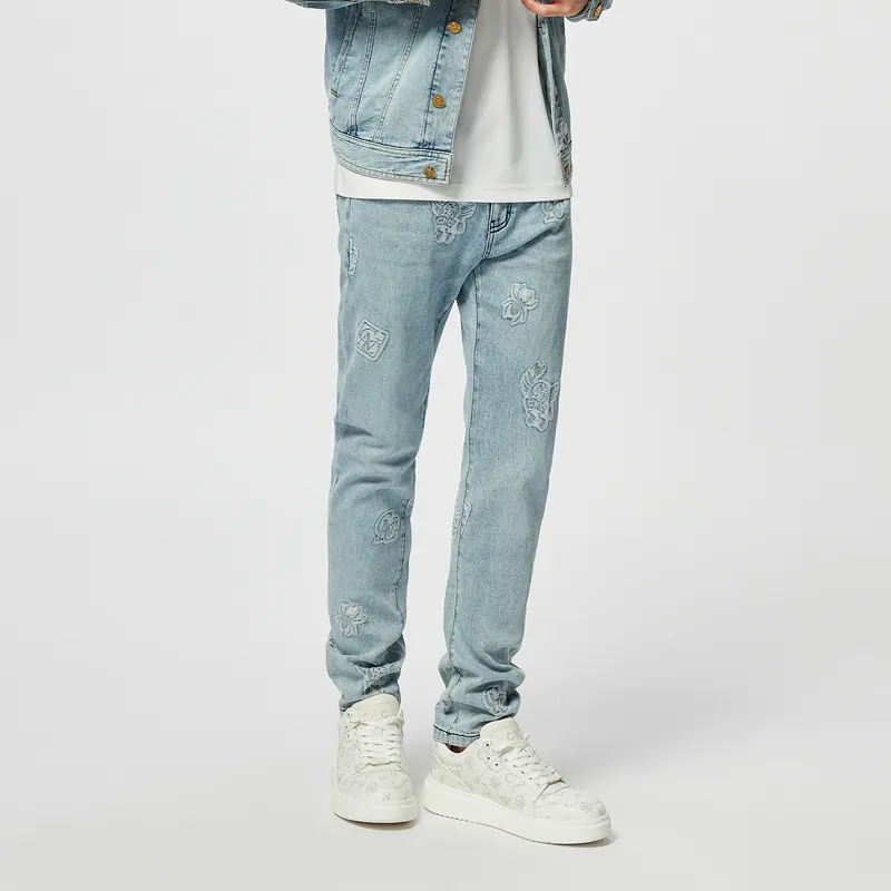 C'N'C Trend Series Jeans Men's Light Blue-4