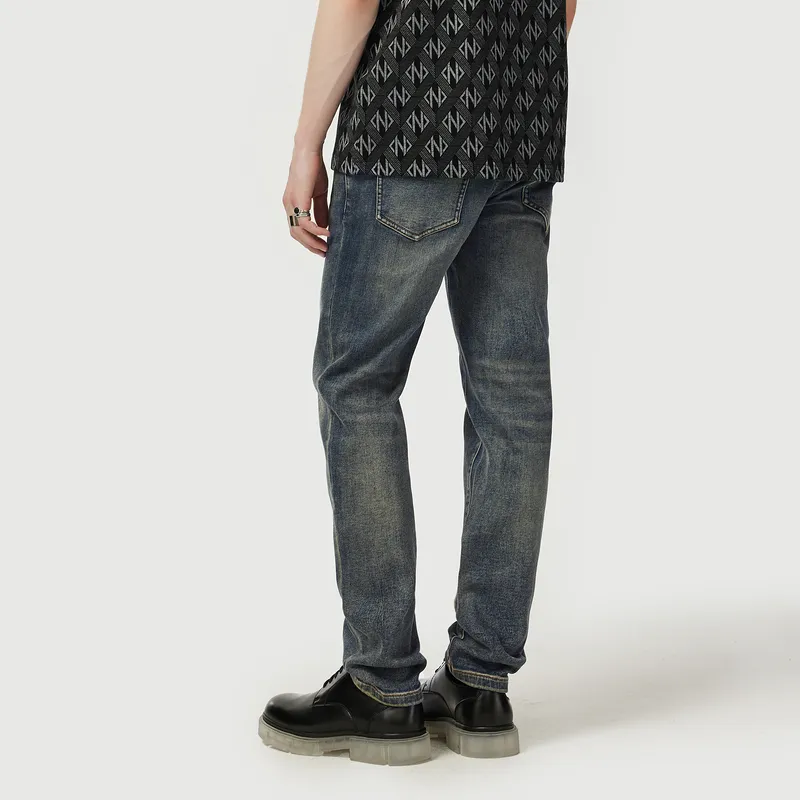 C'N'C New Order & Classics Series Jeans Men Denim Blue-5