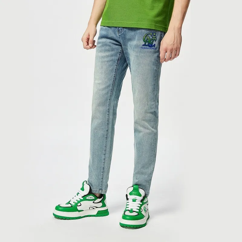 C'N'C Trend Series Spring Summer Jeans Men's Denim Blue-3