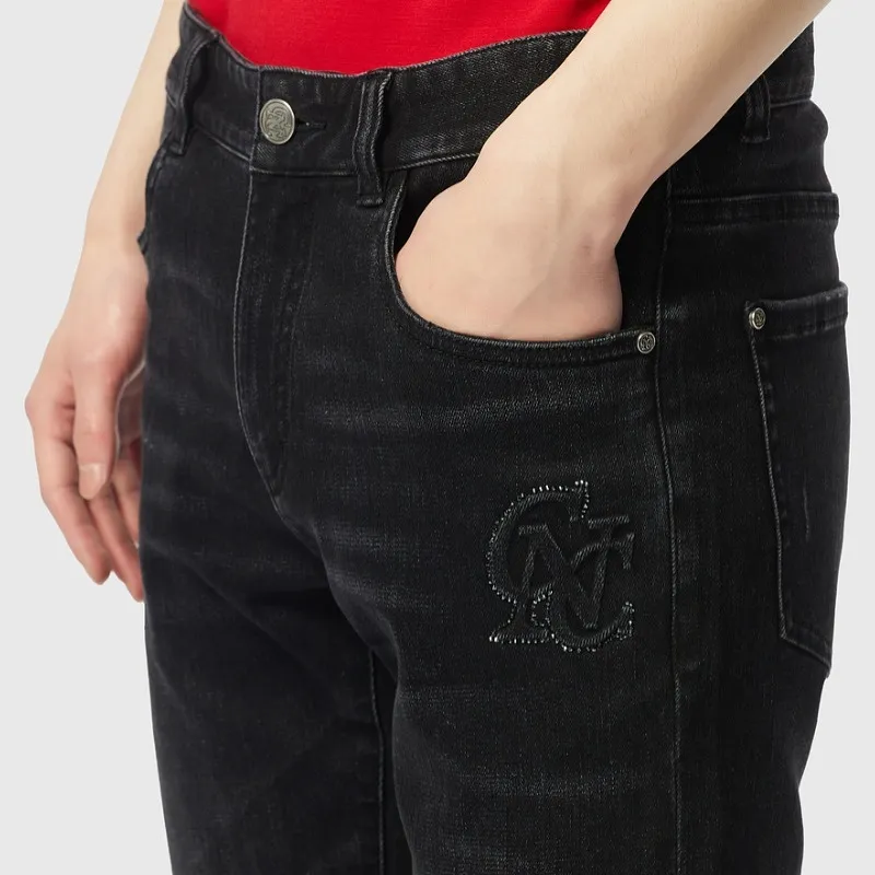 C'N'C Jeans Men Black Gray-6