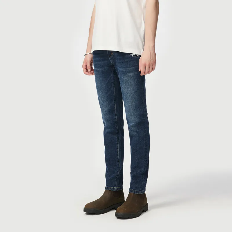 C'N'C Rhythm Party Series Fall And Winter Washable Jeans Men-10