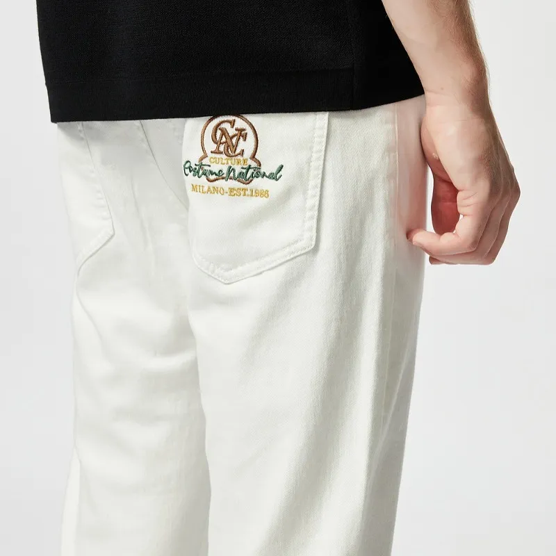 C'N'C Rhythm Party Series Jeans Men White-7